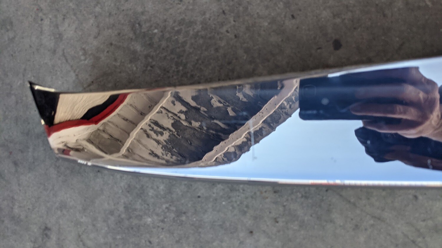 ROLLS ROYCE SILVER SHADOW FRONT BUMPER UPPER CHROME FACE AND REINFORCEMENT BAR