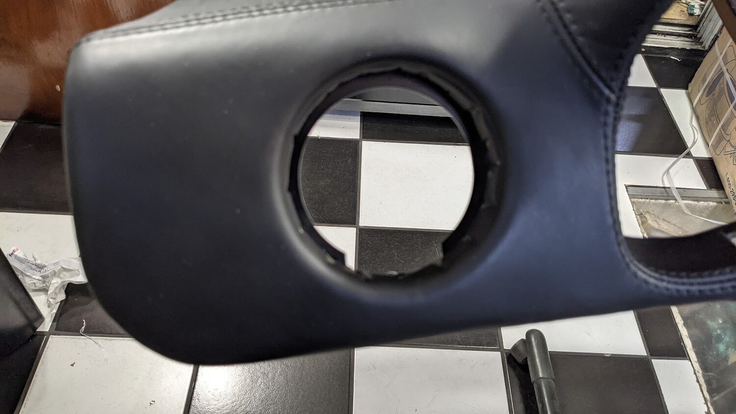 Ferrari 360 spider Upper Dashboard panel, upholstered on black 633311