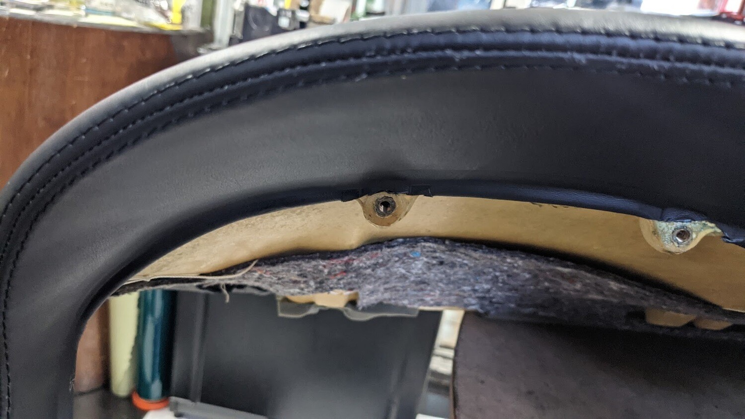 Ferrari 360 spider Upper Dashboard panel, upholstered on black 633311