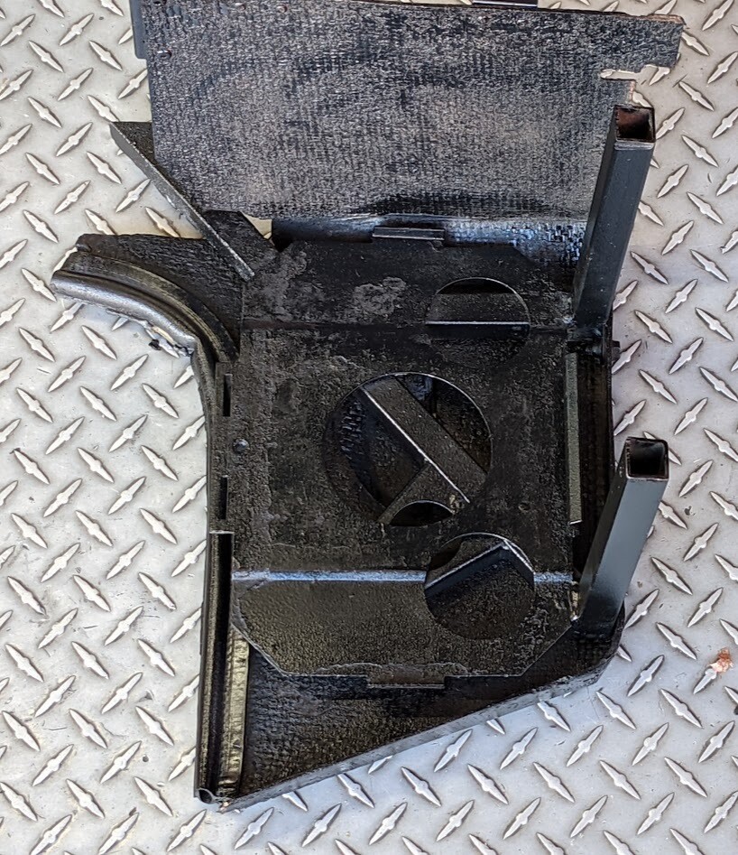 FERRARI 348 PART BATTERY FRAME FOR REAR MOUNT AND SHIELDS