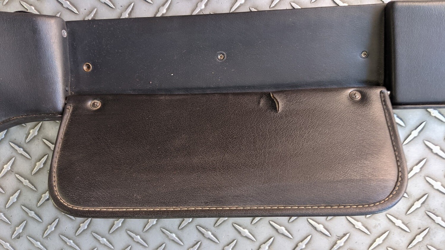 FERRARI PART 308 GTS  UPPER WINDSHIELD FRAME COVER WITH SUNVISORS