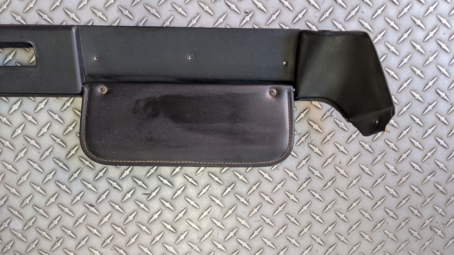 FERRARI PART 308 GTS  UPPER WINDSHIELD FRAME COVER WITH SUNVISORS