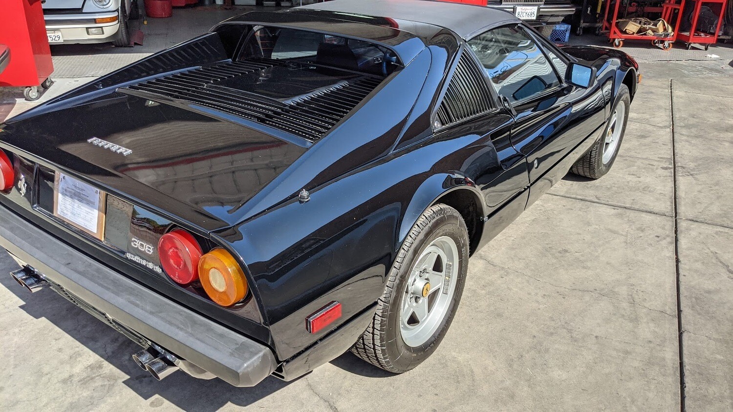 1982 FERRARI 308 GTSI QUATROVALVOLE BLACK ON BLACK SOLD