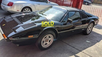 1982 FERRARI 308 GTSI QUATROVALVOLE BLACK ON BLACK SOLD
