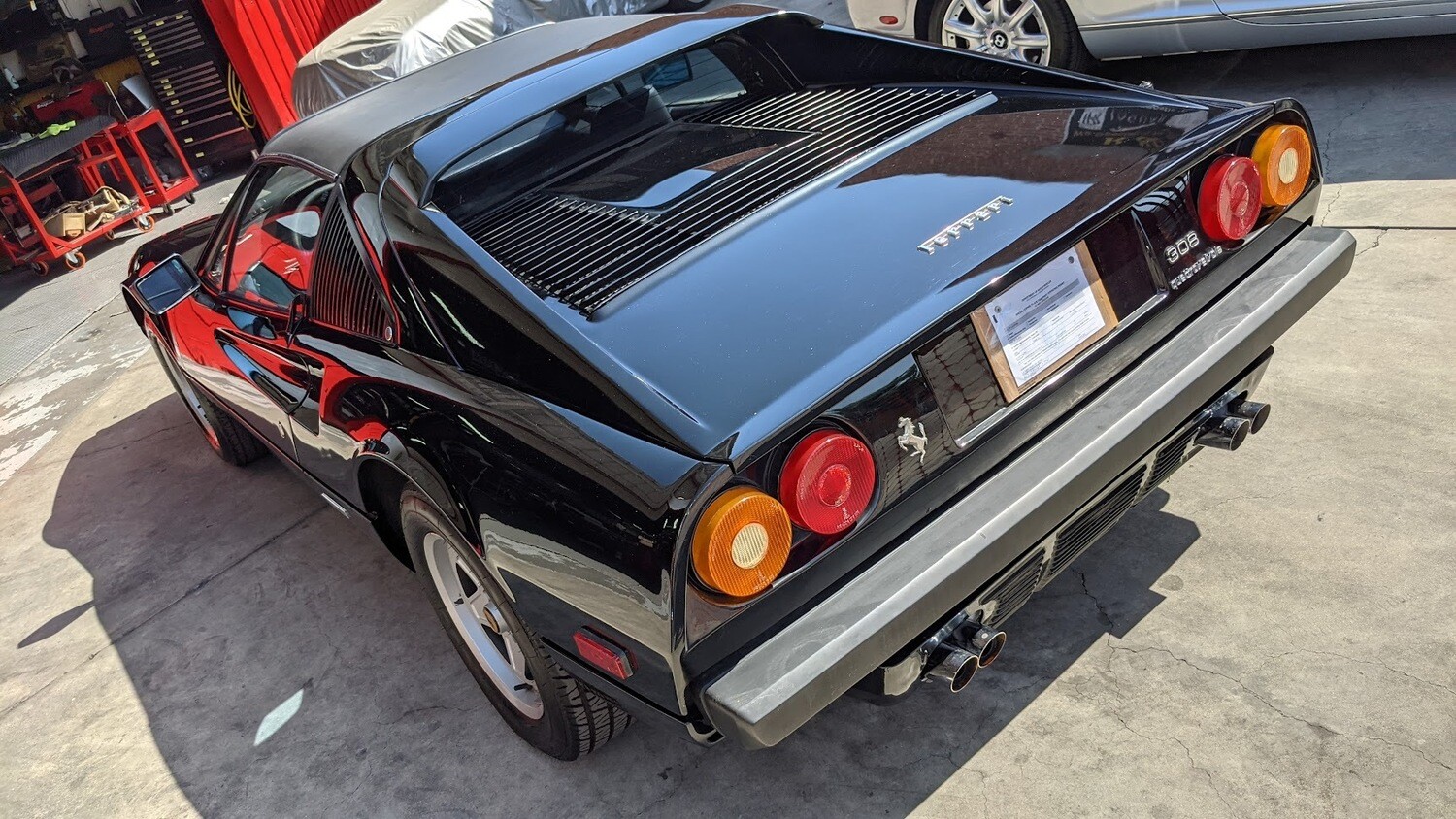 1982 FERRARI 308 GTSI QUATROVALVOLE BLACK ON BLACK SOLD