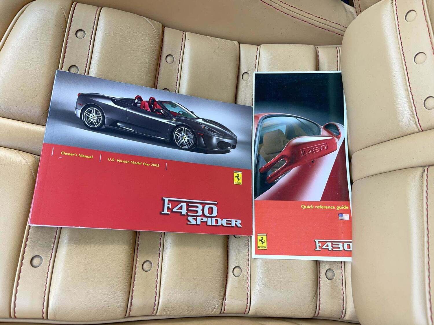 2005 FERRARI F430 F1 ROSSO CORSA OVER TAN CLEAN CARS FOR SALE 129,000.00
