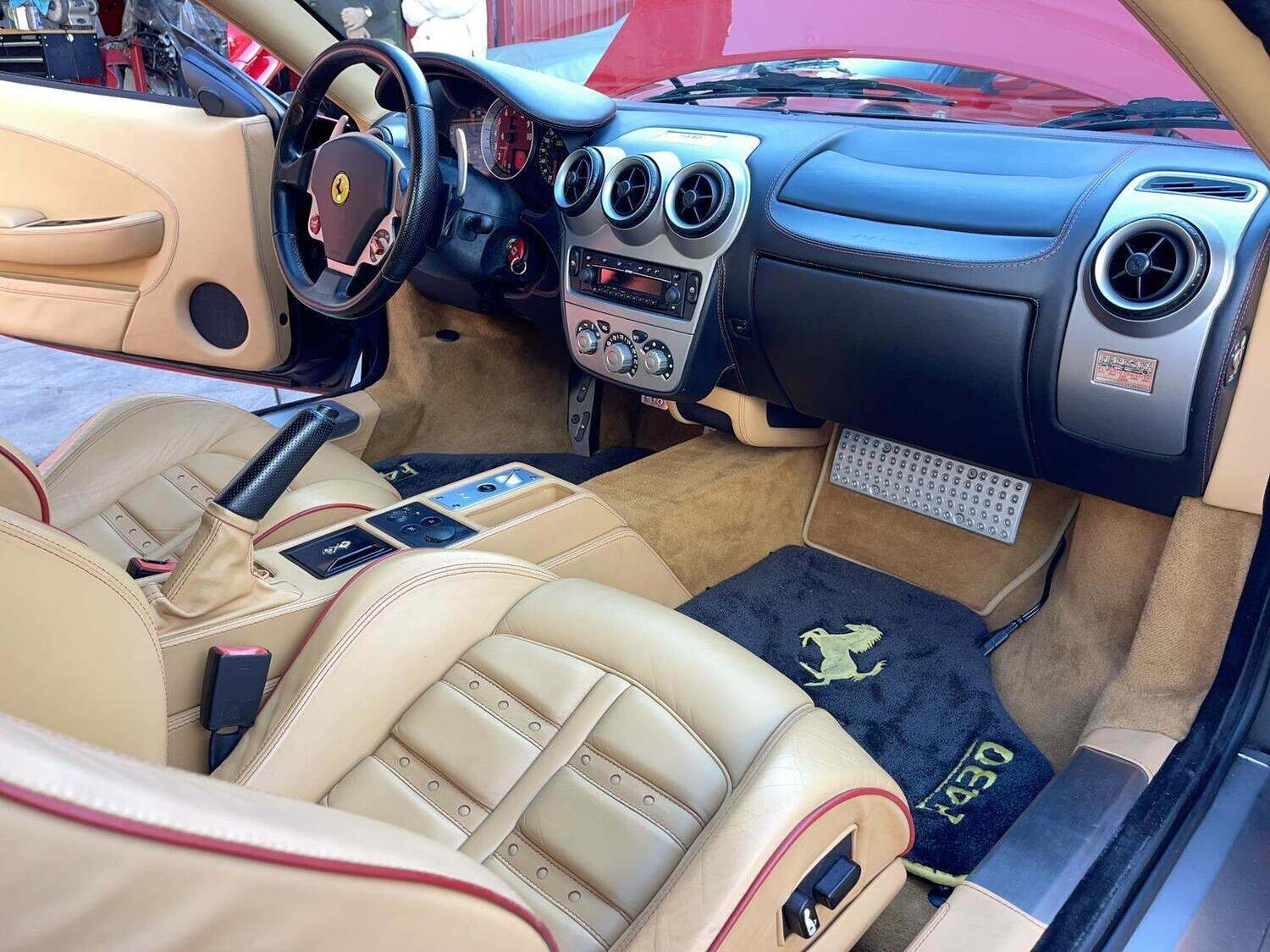 2005 FERRARI F430 F1 ROSSO CORSA OVER TAN CLEAN CARS FOR SALE 129,000.00