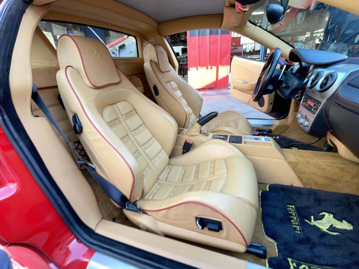 2005 FERRARI F430 F1 ROSSO CORSA OVER TAN CLEAN CARS FOR SALE 129,000.00
