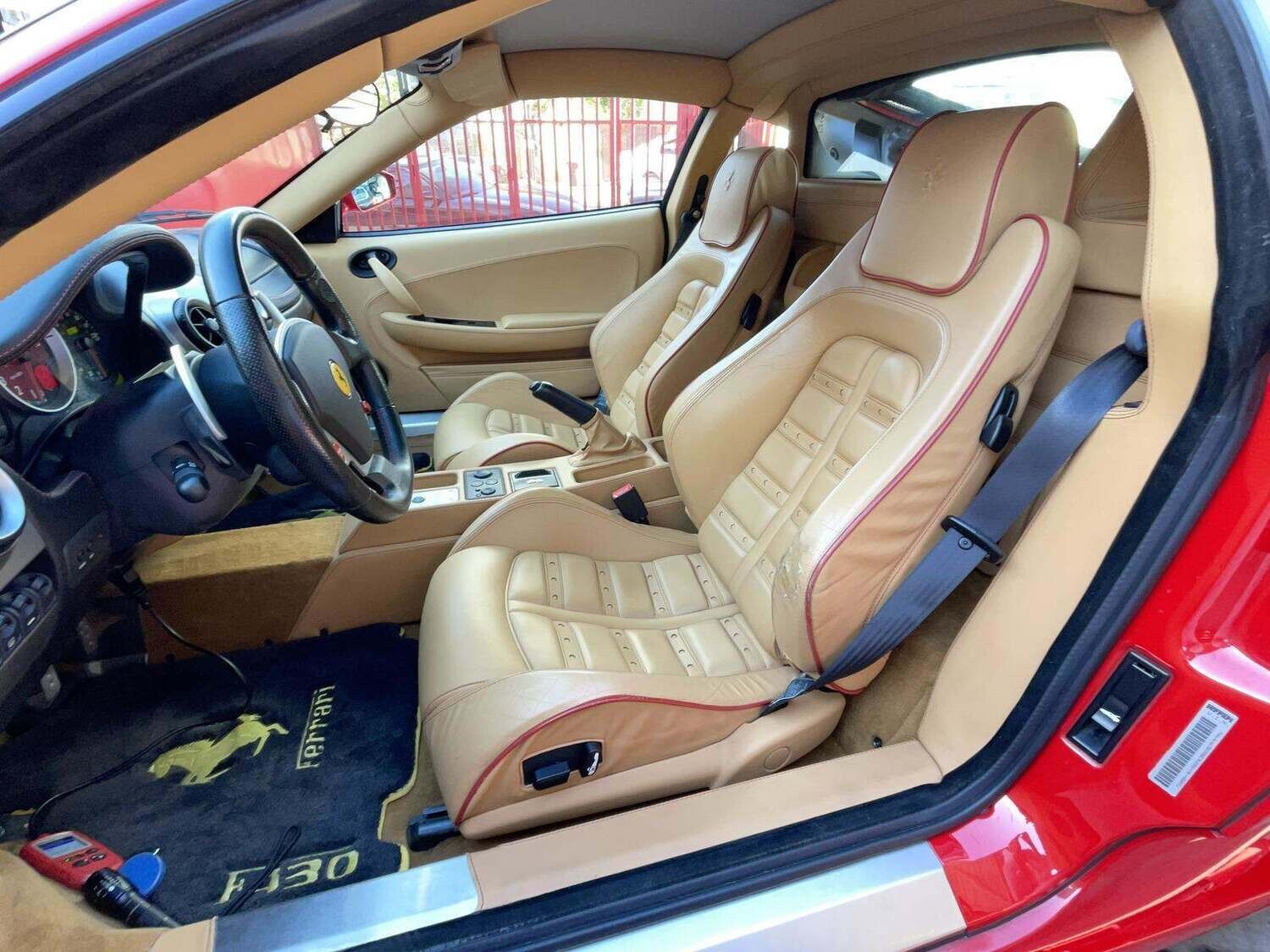 2005 FERRARI F430 F1 ROSSO CORSA OVER TAN CLEAN CARS FOR SALE 129,000.00