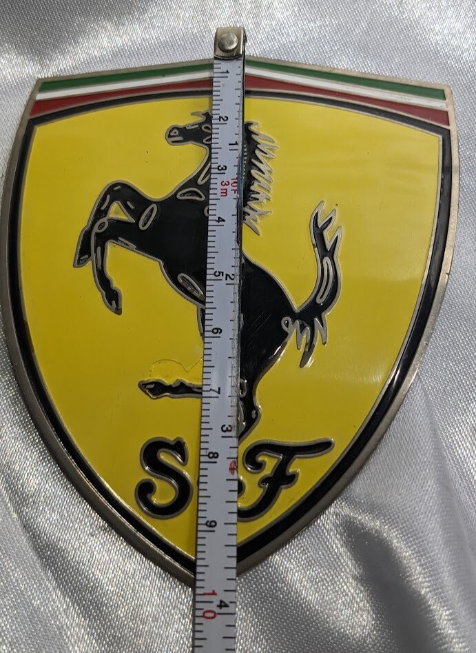 FERRARI 360 SPIDER COUPE PARTS FENDER SHIELD EMBLEM ORIGINAL