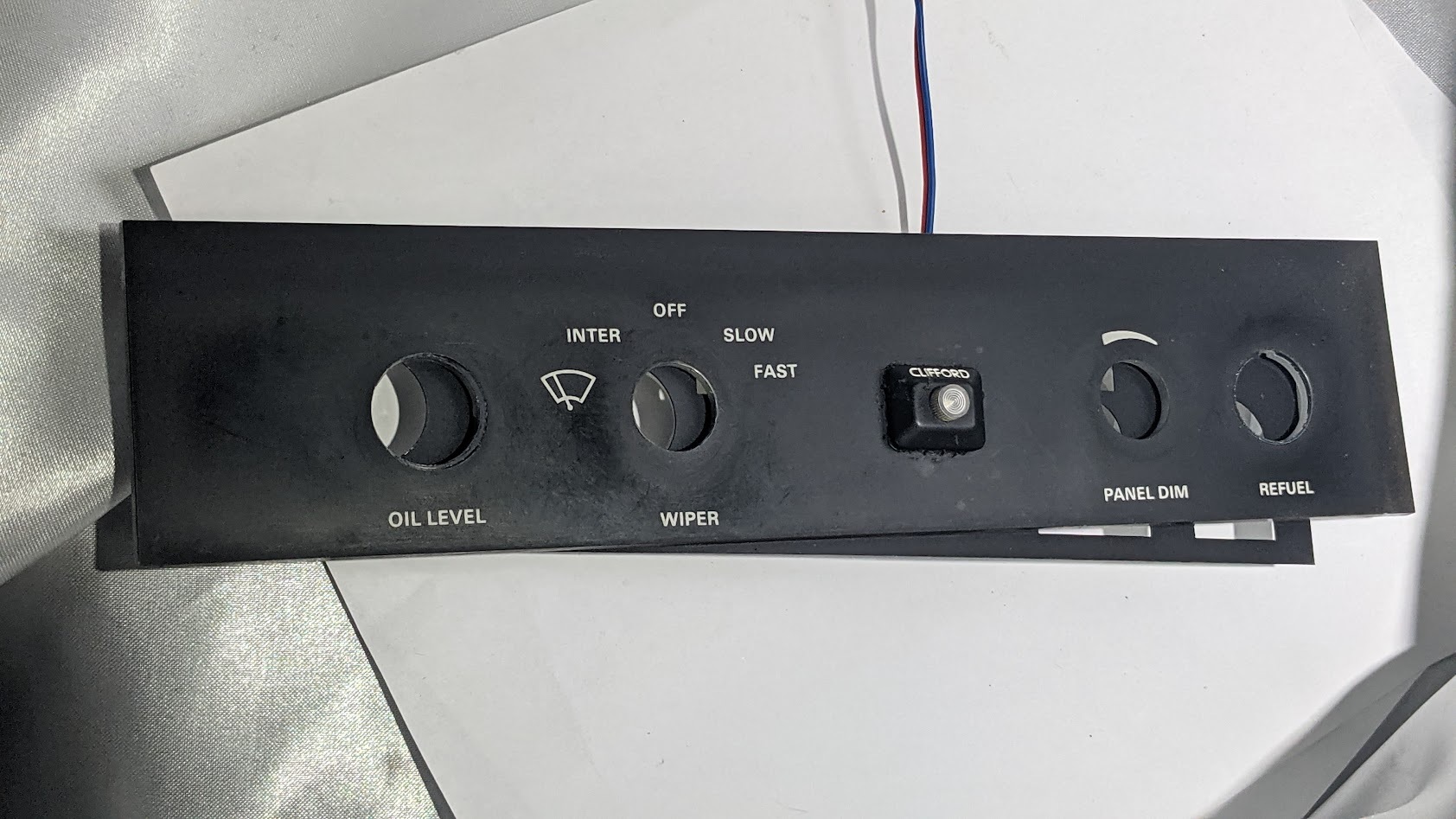 Rolls Royce Silver Spur Spirit WIPER PANEL DIM REFUEL facia FACE PLATE img