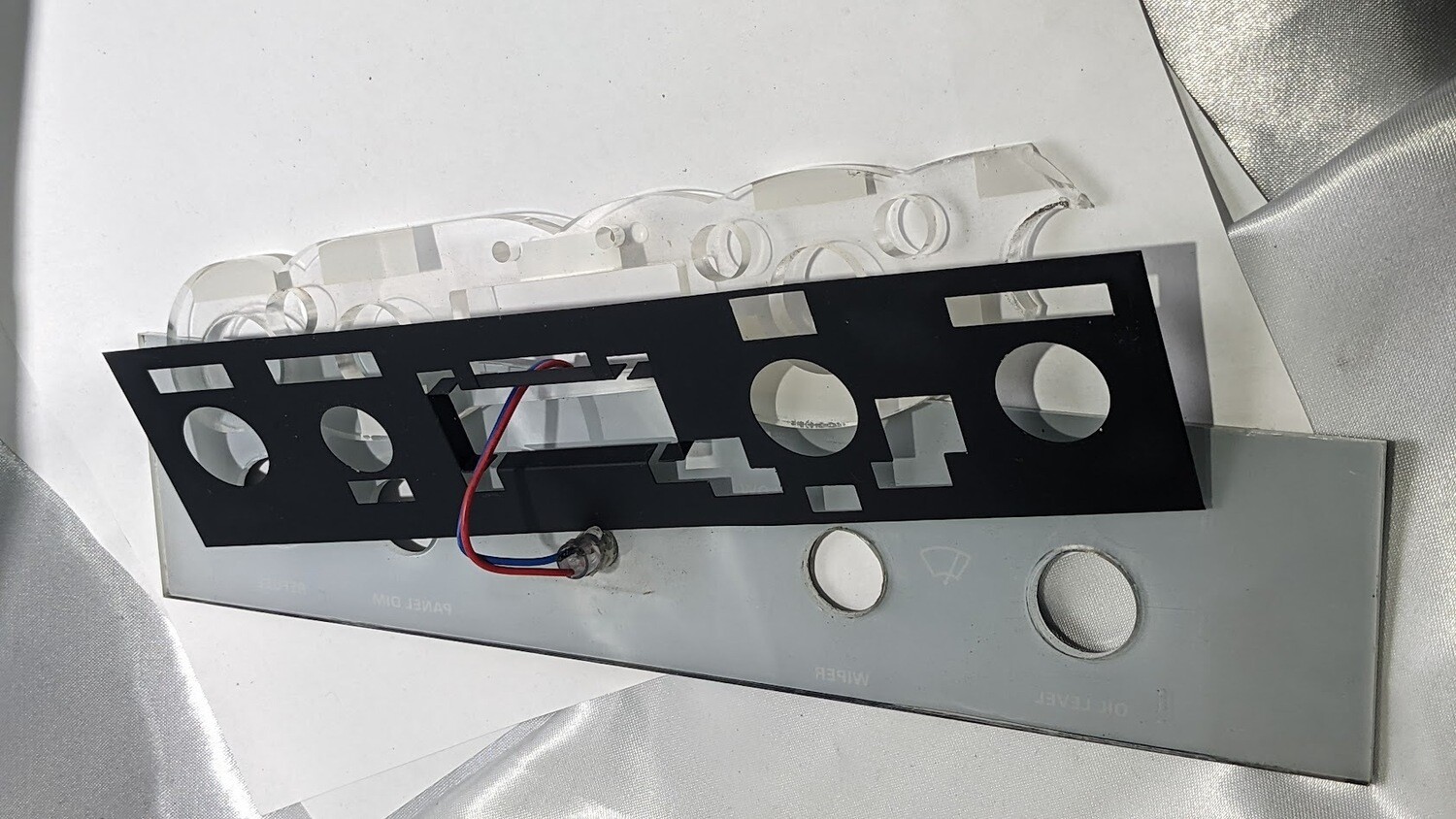 Rolls Royce Silver Spur Spirit WIPER PANEL DIM REFUEL  facia FACE PLATE