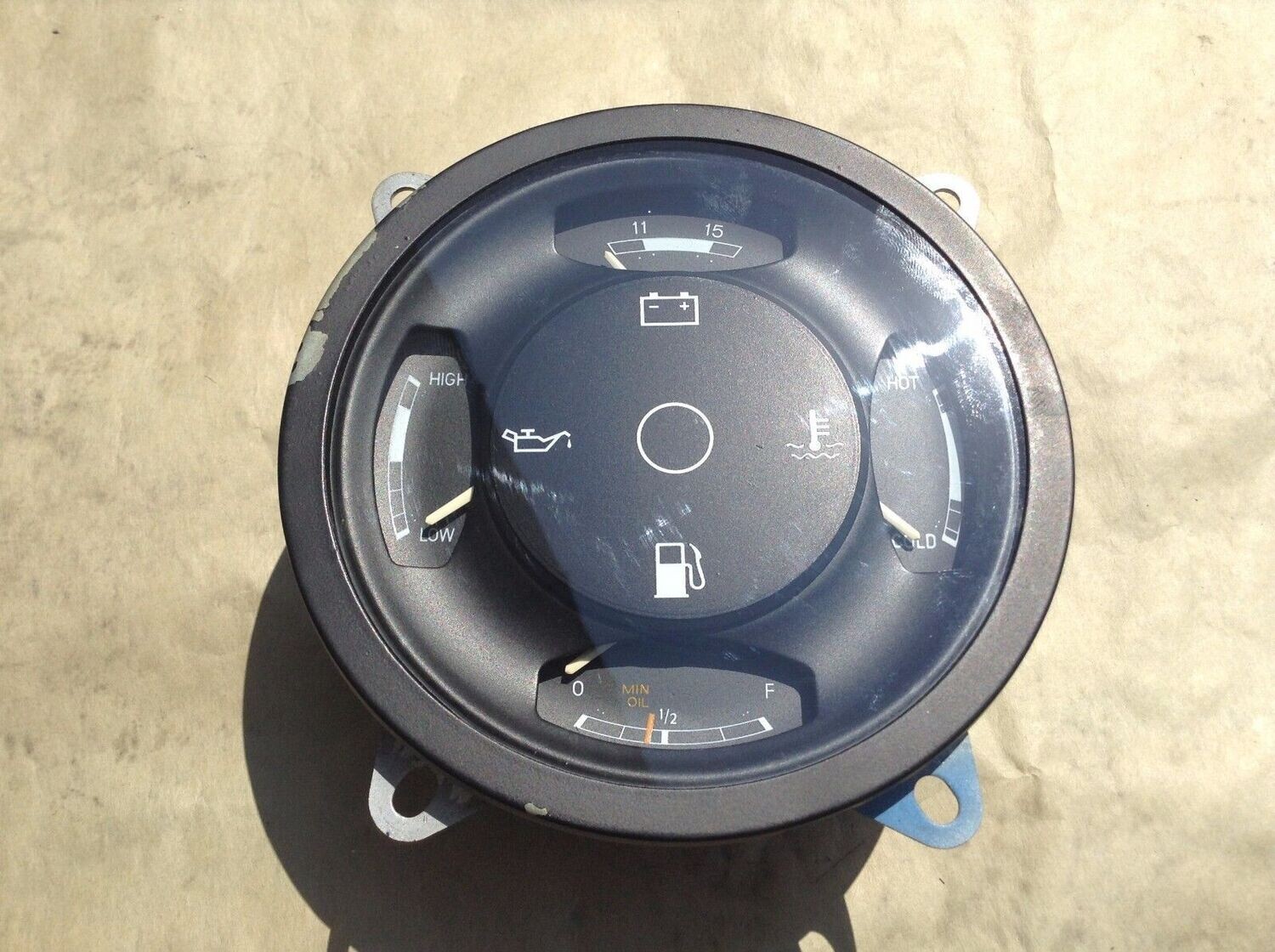 ROLLS-ROYCE 84 SILVER SPUR OIL TEMP FUEL BATTERY GAUGE CLUSTER UD23874 USED