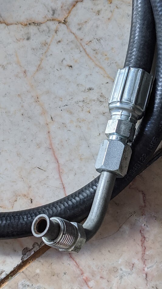 ROLLS ROYCE SILVER SHADOW II BRAKE PART POWER STEERING PRESSURE HOSE UR17111 flared send in service