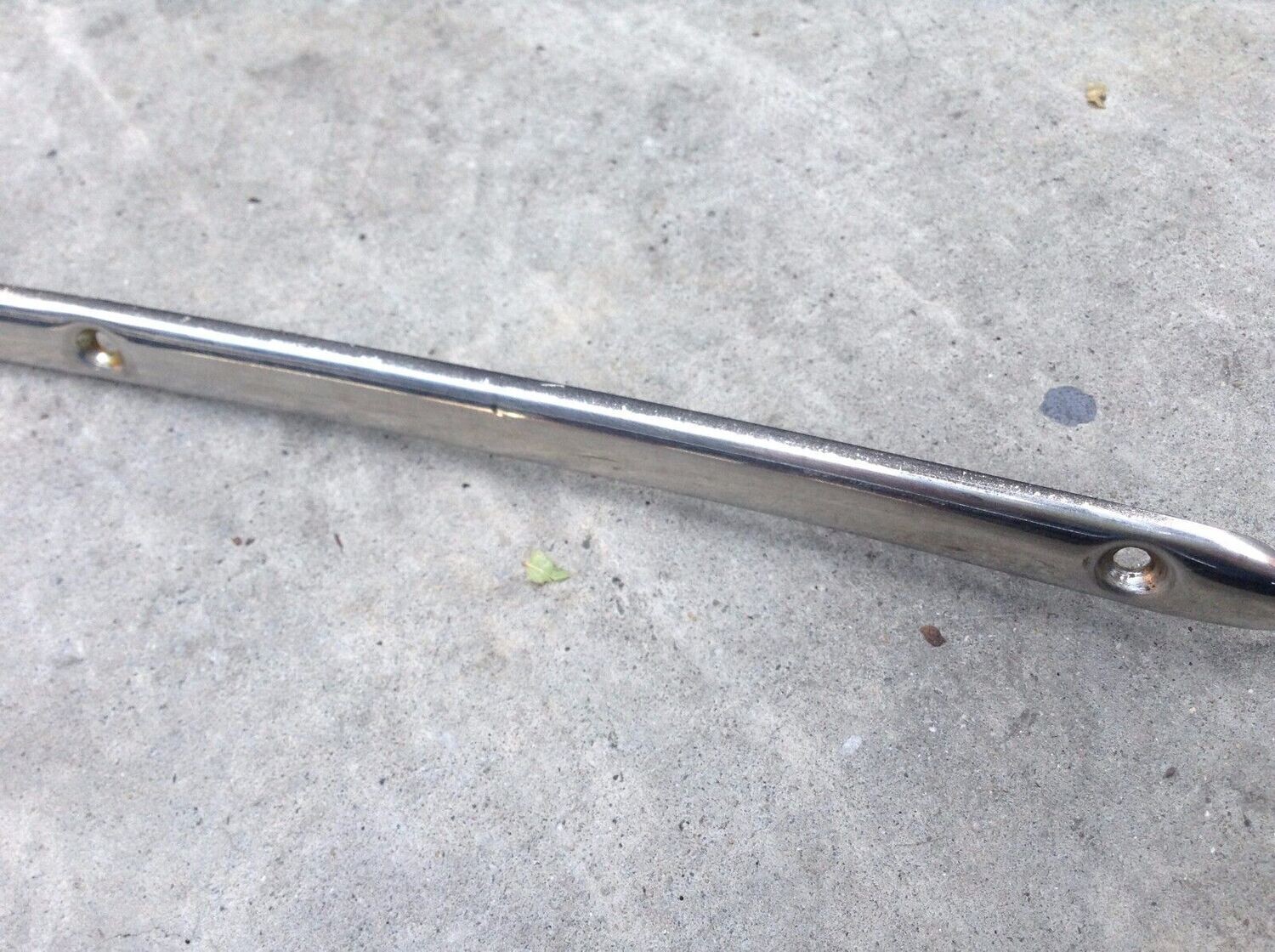 84 Rolls Royce Silver Spur Trunk Compartment Chrome Edge Trim Molding