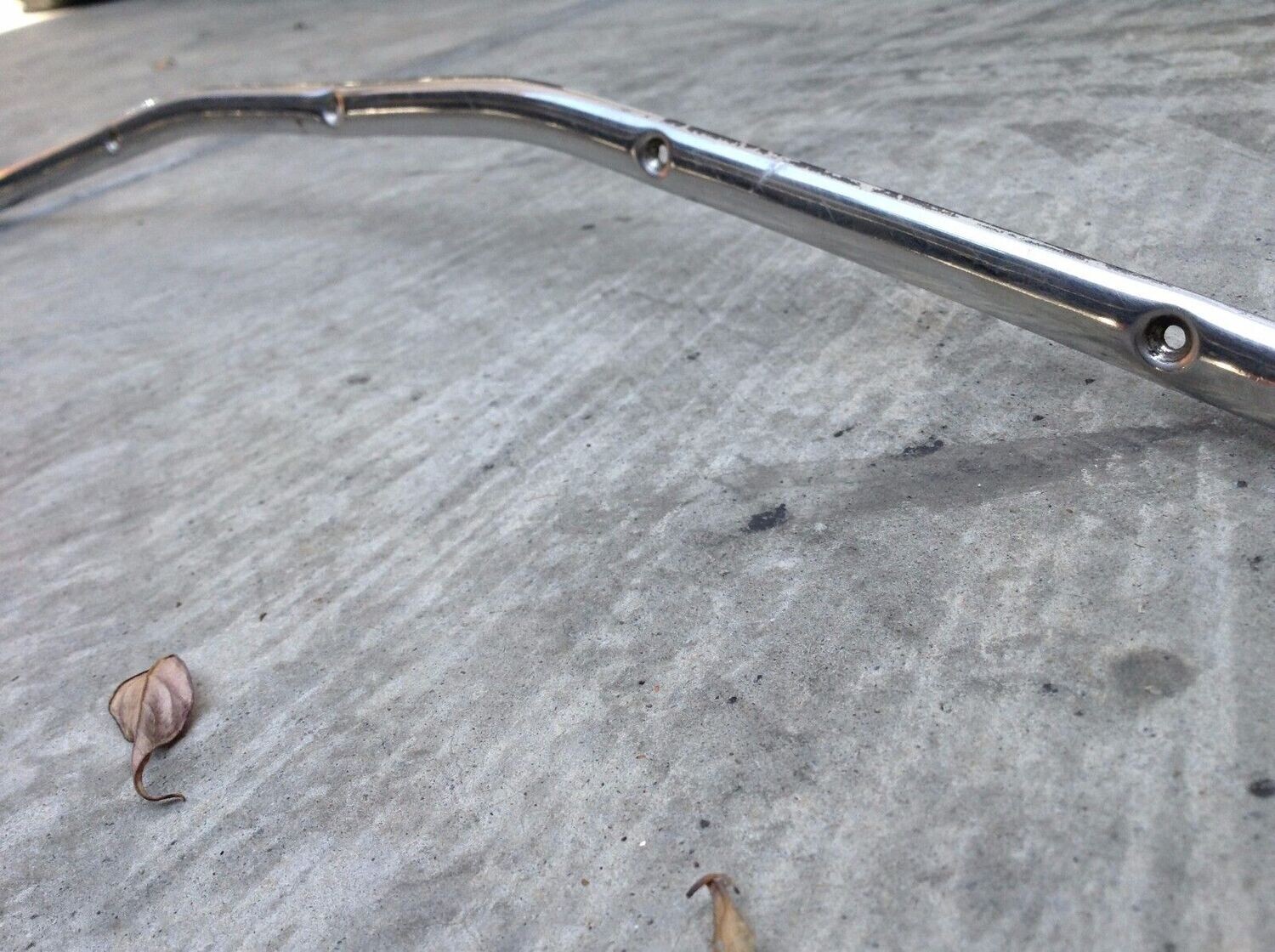 84 Rolls Royce Silver Spur Trunk Compartment Chrome Edge Trim Molding