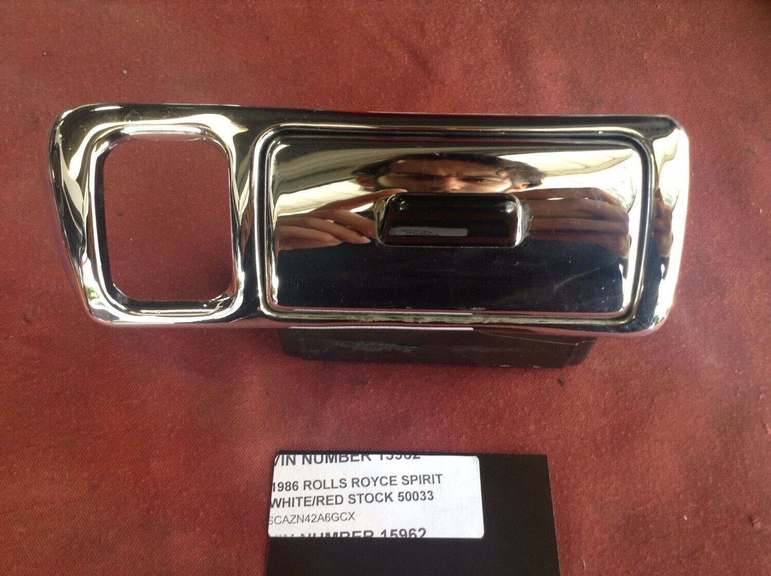 ROLLS ROYCE SILVER SPIRIT DAWN LEFT REAR CHROME ASH TRAY 81 TO 99 UB38887