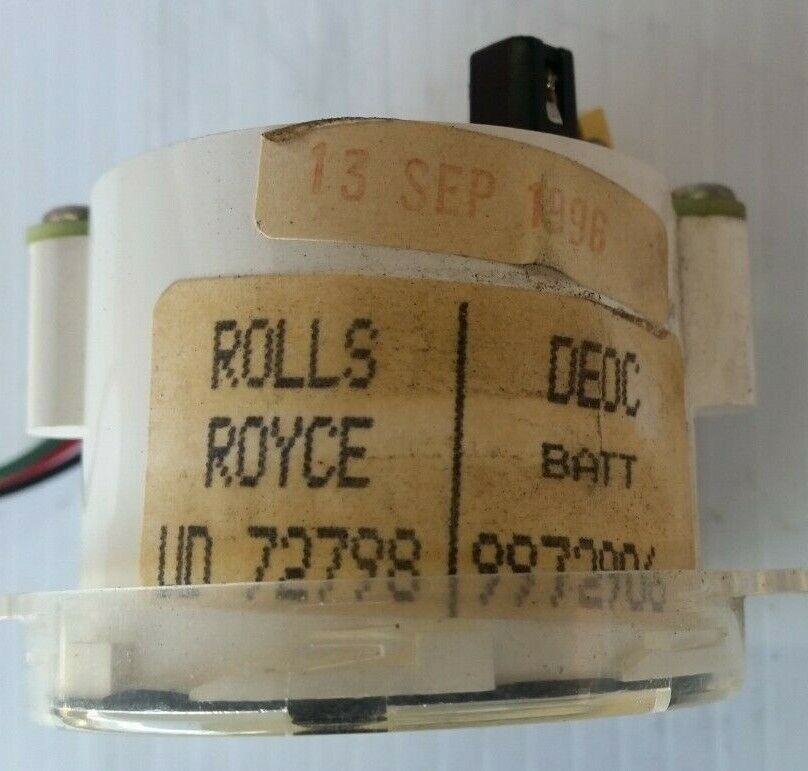 ROLLS ROYCE SPUR BENTLEY TURBO R DASHBOARD BATTERY VOLT  GAUGE  UD72798
