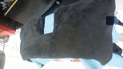 ROLLS ROYCE SILVER SPUR bentley Turbo R REAR lambswool overlay black 1 pc LWB