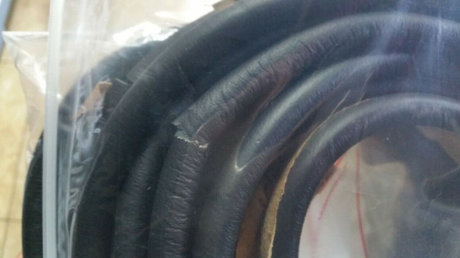 81 to 99 ROLLS ROYCE SILVER SPUR BENTLEY TURBO LEATHER HEAD LINER PIPING BLACK
