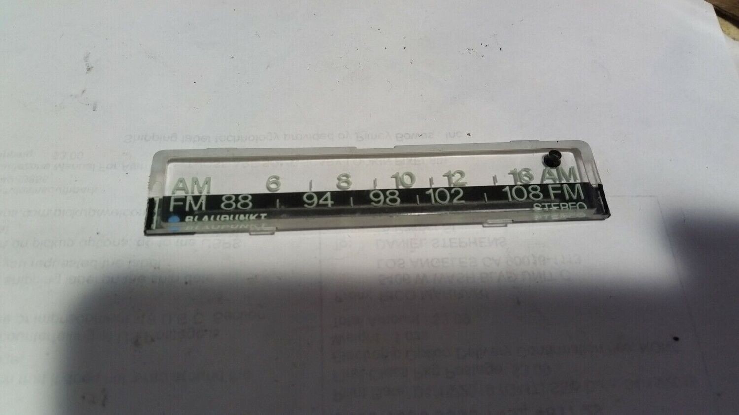 ROLLS ROYCE SILVER SHADOW radio FRONT STATION DISPLAY