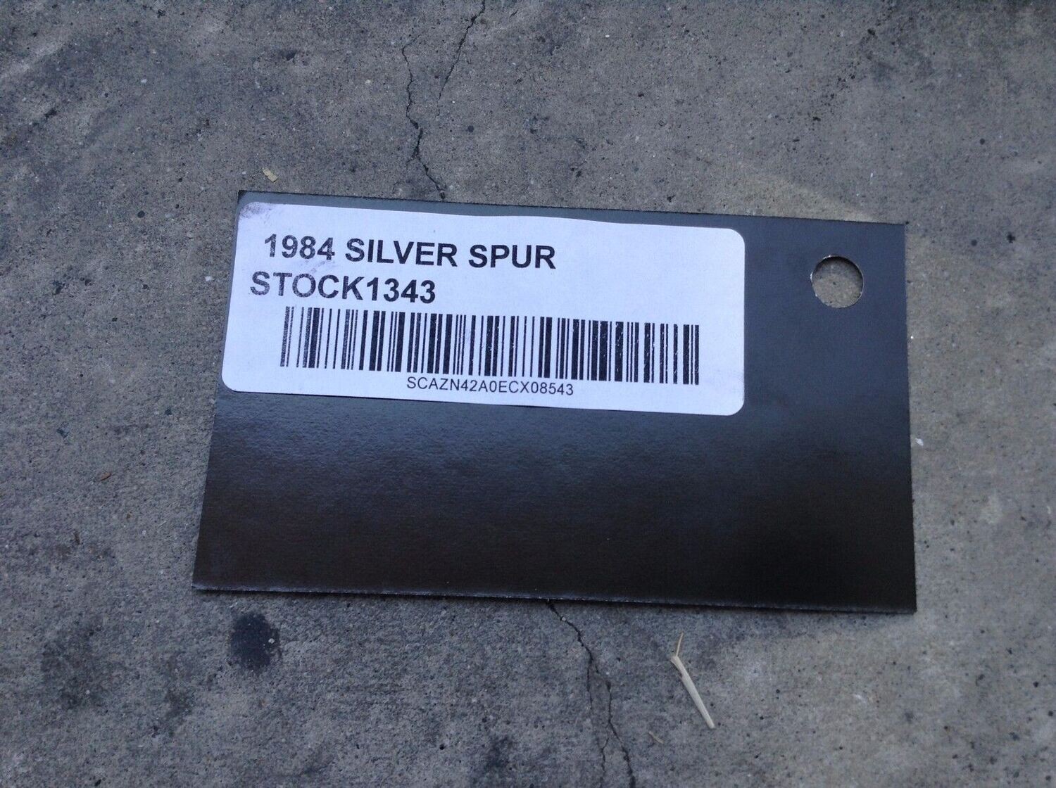 84 ROLLS ROYCE SILVER SPUR TRANSMISSION  OIL LEVEL DIPSTICK METAL TUBE