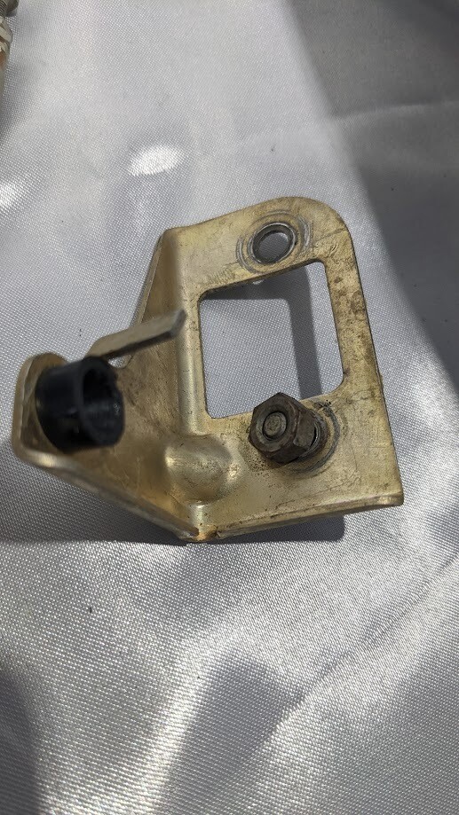 ROLLS ROYCE SILVER SHADOW I II BOOT TRUNK RELEASE ROD AND BASE