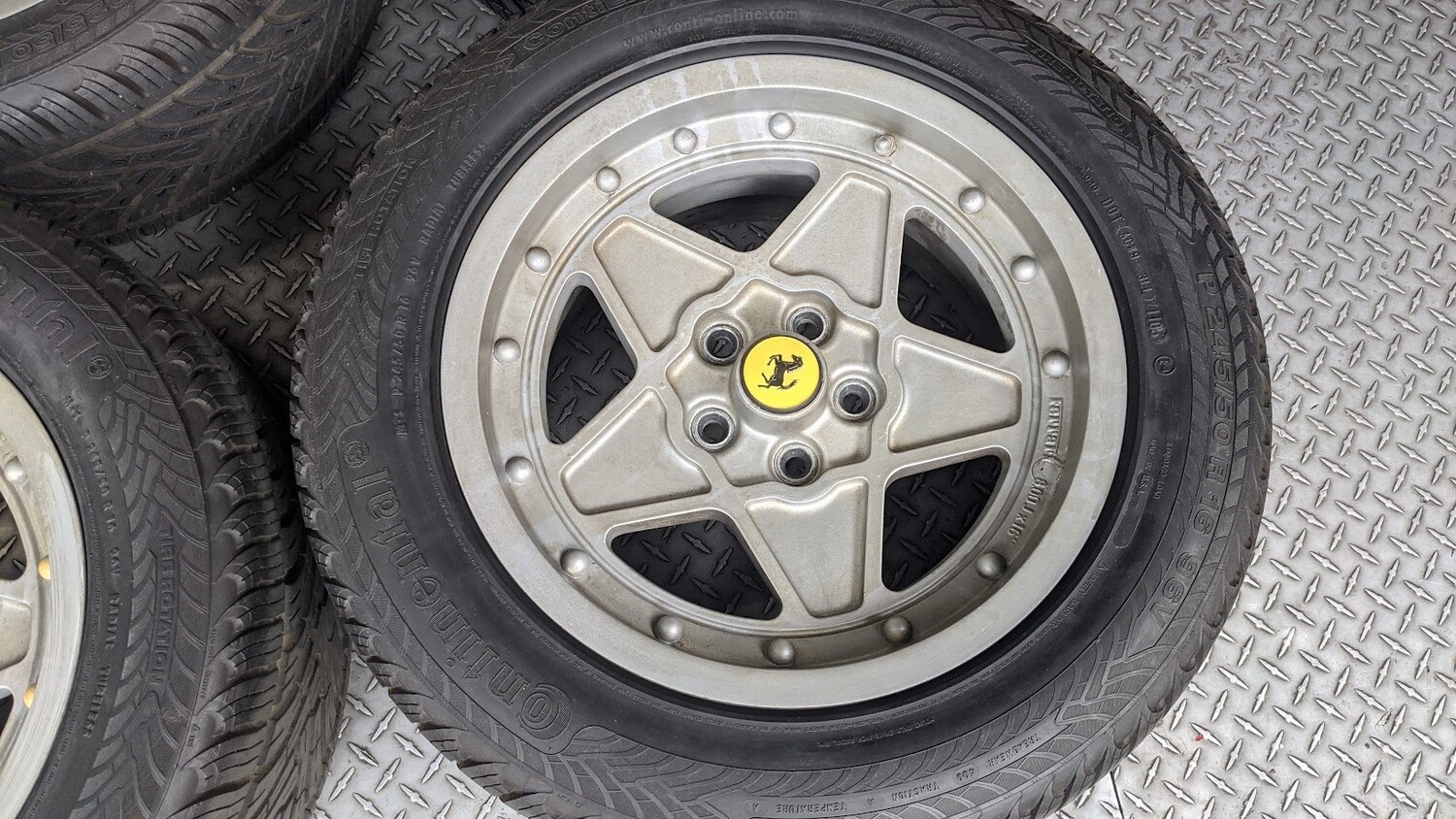 FERRARI 308 GTSi CROMODORA WHEEL set RIM ALLOY 16&quot; 7jx16 8jx16