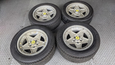 FERRARI 308 GTSi CROMODORA WHEEL set RIM ALLOY 16&quot; 7jx16 8jx16