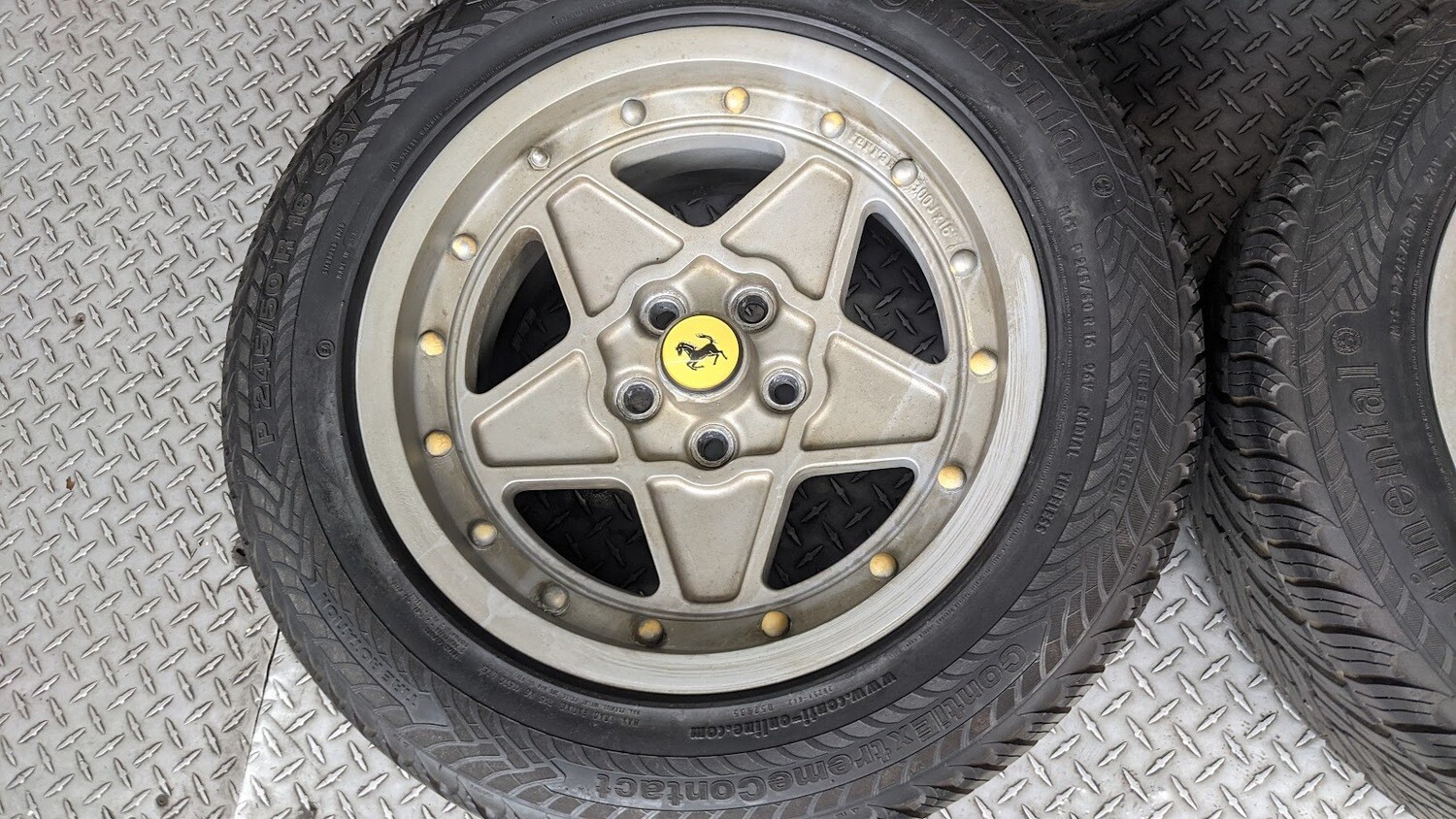 FERRARI 308 GTSi CROMODORA WHEEL set RIM ALLOY 16&quot; 7jx16 8jx16