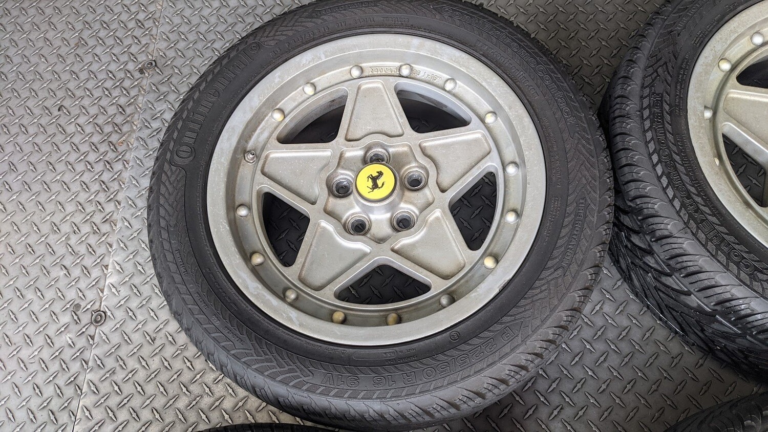 FERRARI 308 GTSi CROMODORA WHEEL set RIM ALLOY 16&quot; 7jx16 8jx16