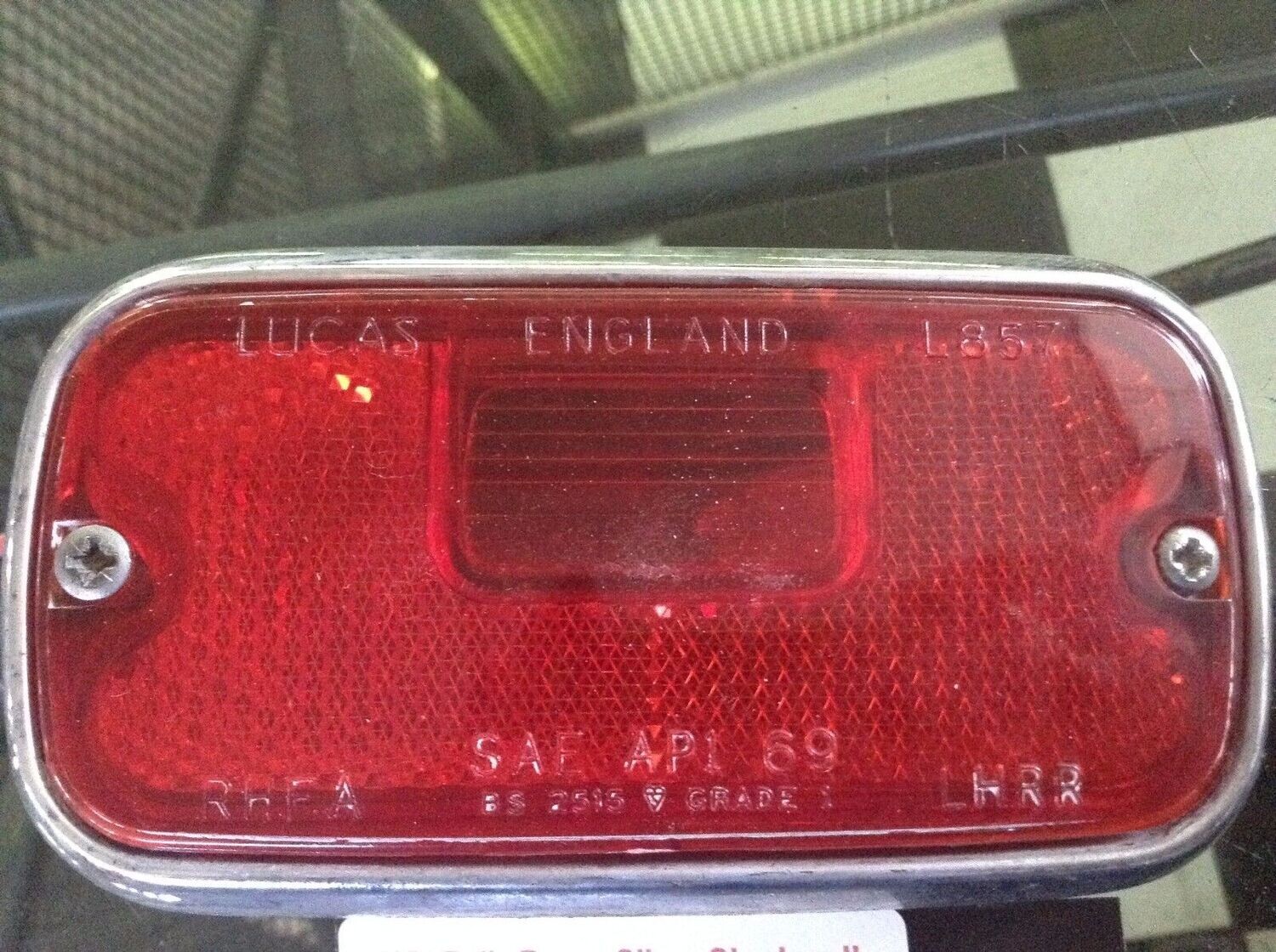 65 - 80 ROLLS ROYCE SILVER SHADOW LEFT REAR RED LAMP ASSEMBLY &amp; LENS