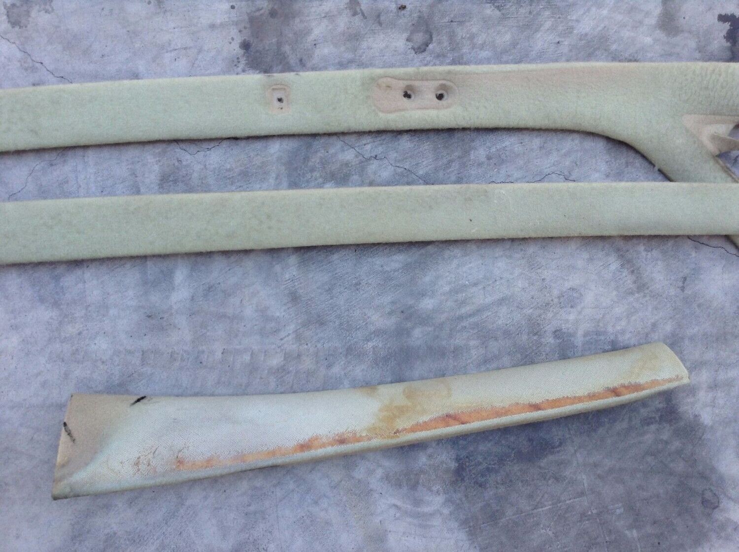 DISCARD 84 ROLLS ROYCE SILVER SPUR C PILLAR HEADLINER TRIM TAN BUNDLE