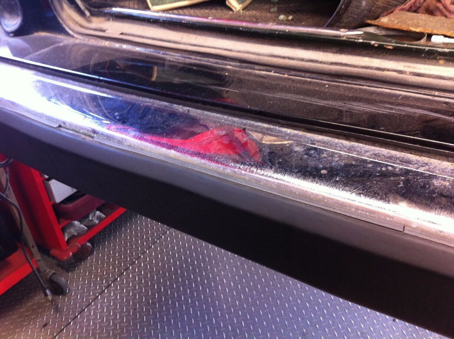 65 - 80 ROLLS ROYCE SILVER SHADOW REAR BUMPER BAR AND CHROME PLATE