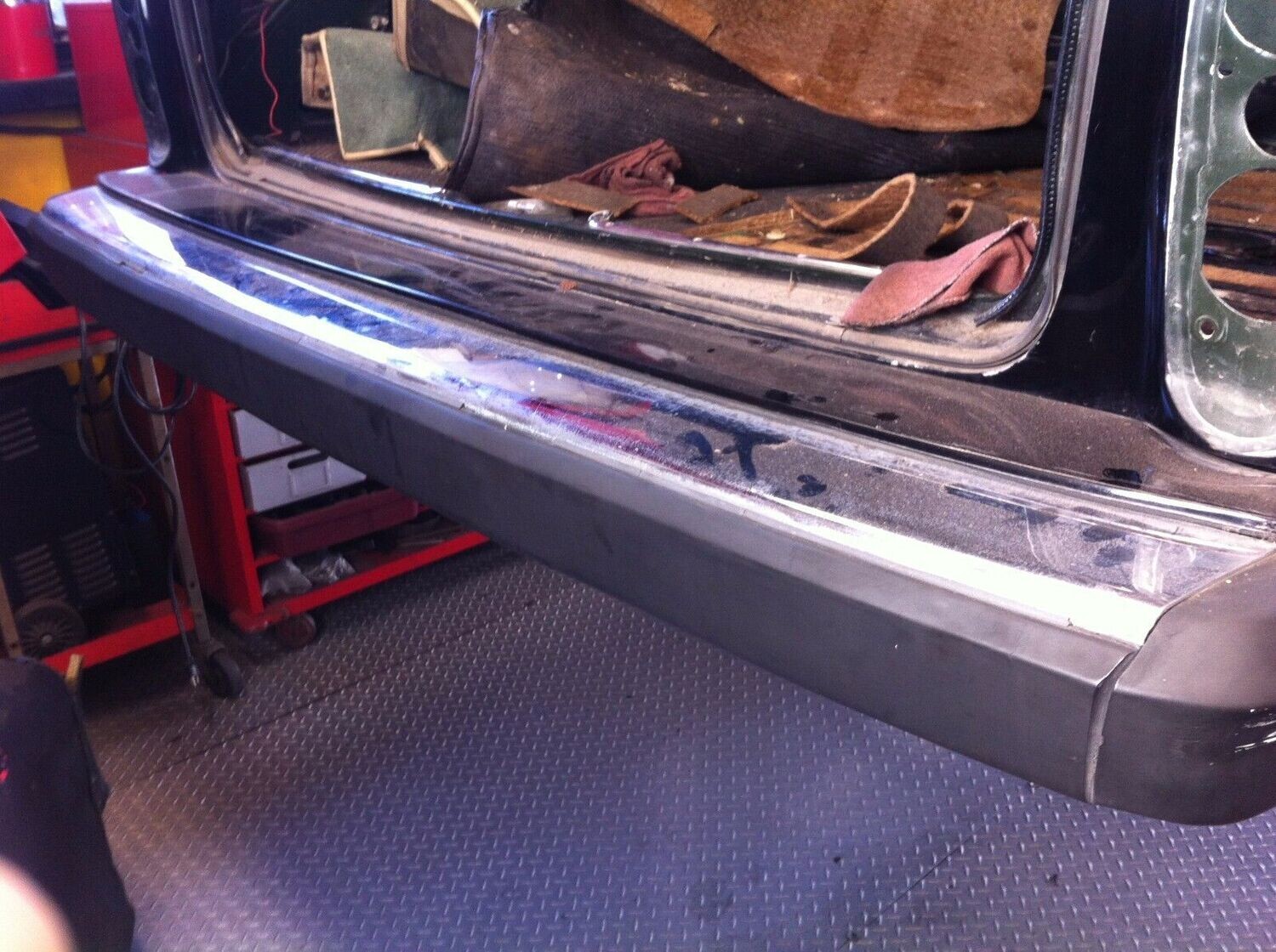 65 - 80 ROLLS ROYCE SILVER SHADOW REAR BUMPER BAR AND CHROME PLATE
