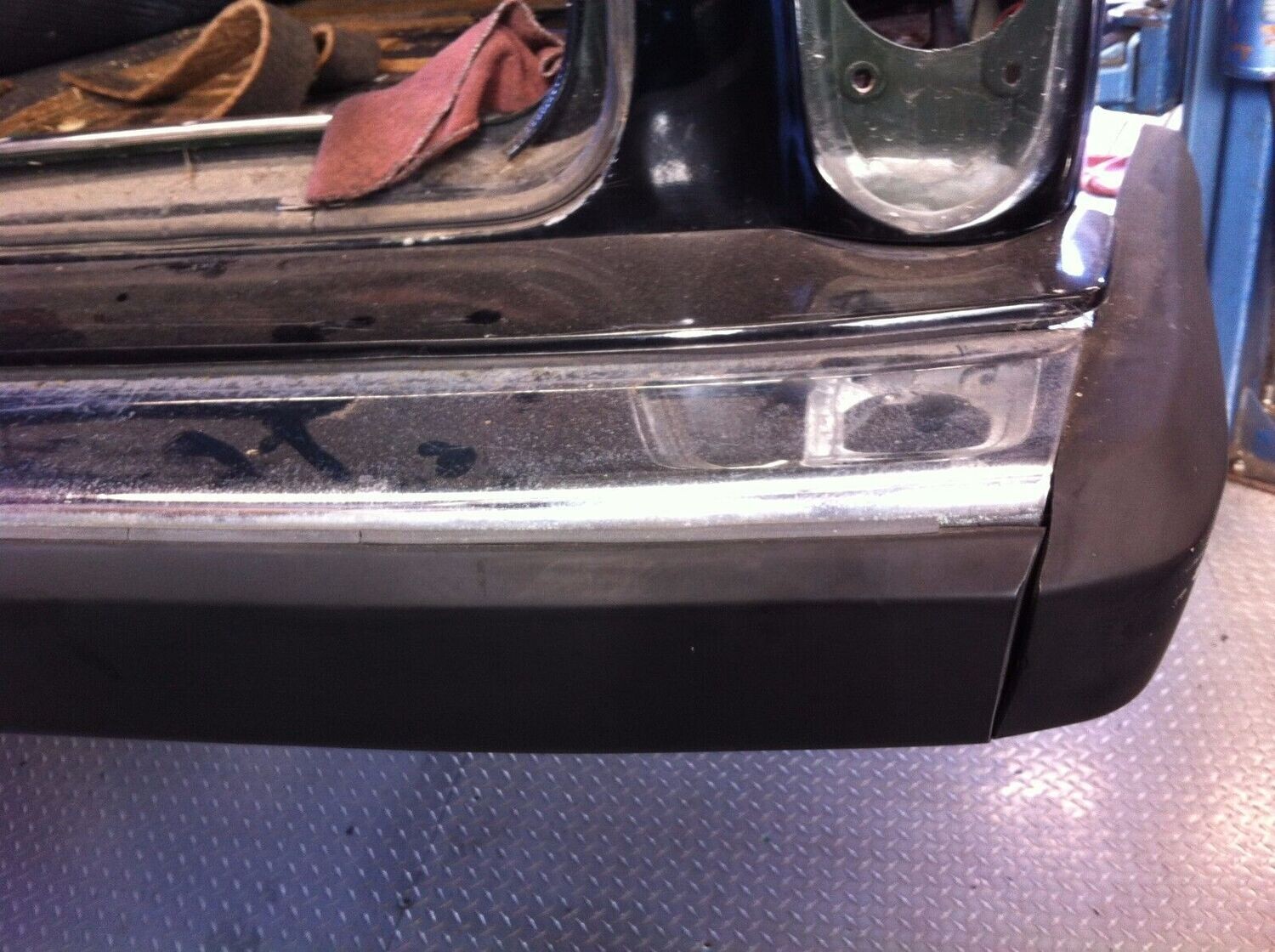 65 - 80 ROLLS ROYCE SILVER SHADOW REAR BUMPER BAR AND CHROME PLATE