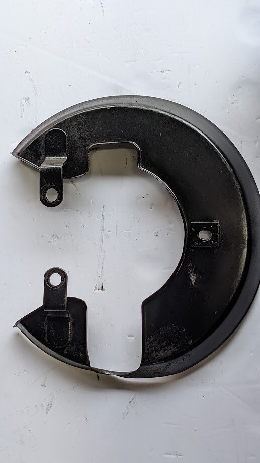 FERRARI 308 81 USA PARTS front BRAKE DISC backing plate  LEFT  108723