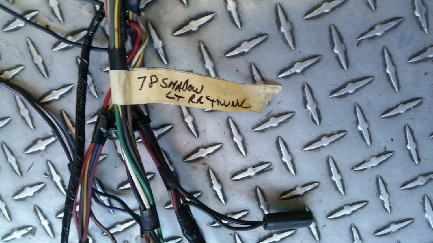 65 to 80 ROLLS ROYCE SILVER SHADOW PART LEFT REAR TRUNK WIRING HARNESS CABLES