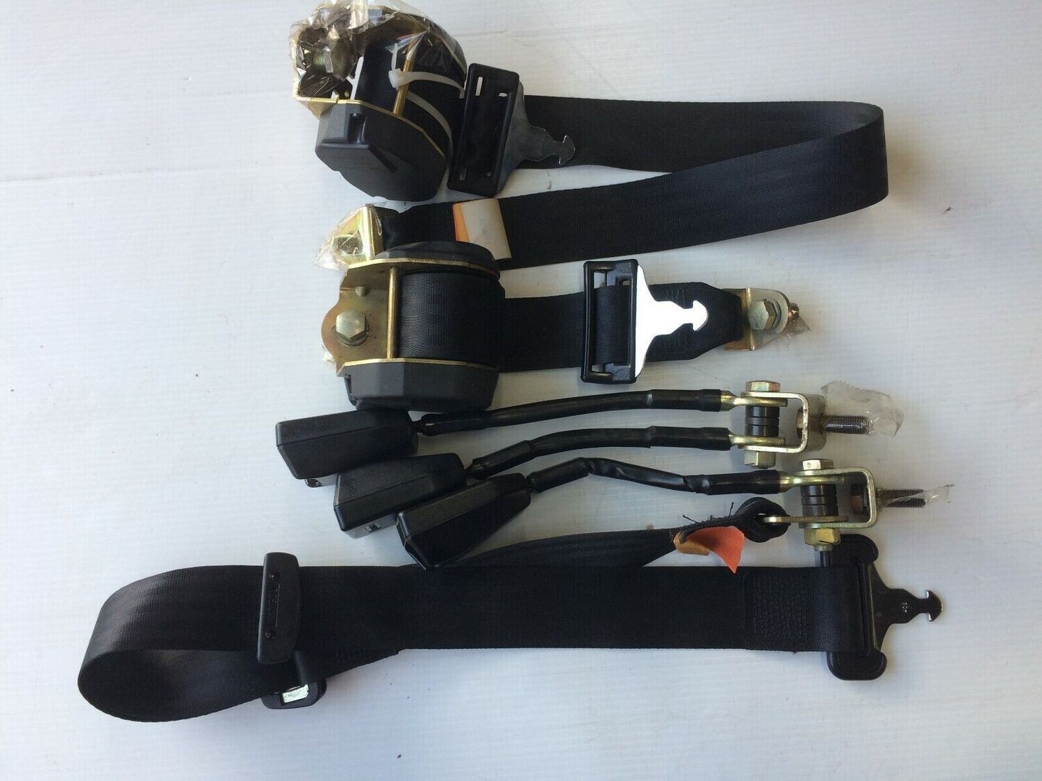 ROLLS ROYCE SILVER BENTLEY MULSANNE REAR seat belt BUNDLE COMPLETE