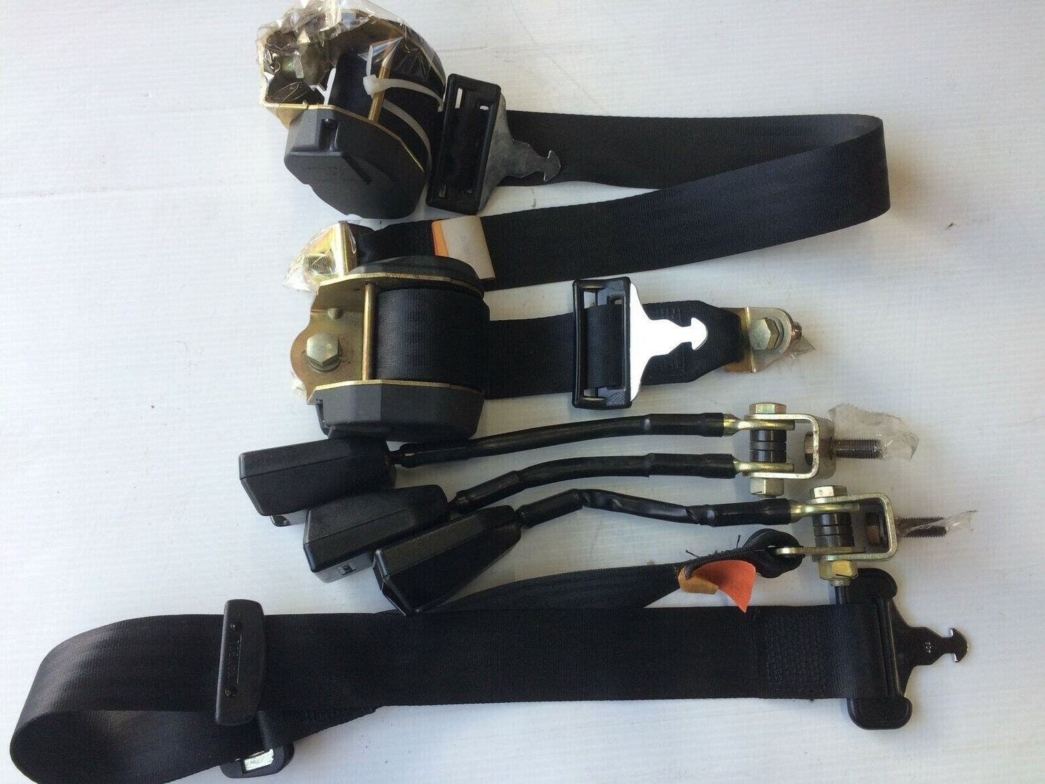 ROLLS ROYCE SILVER BENTLEY MULSANNE REAR seat belt BUNDLE COMPLETE