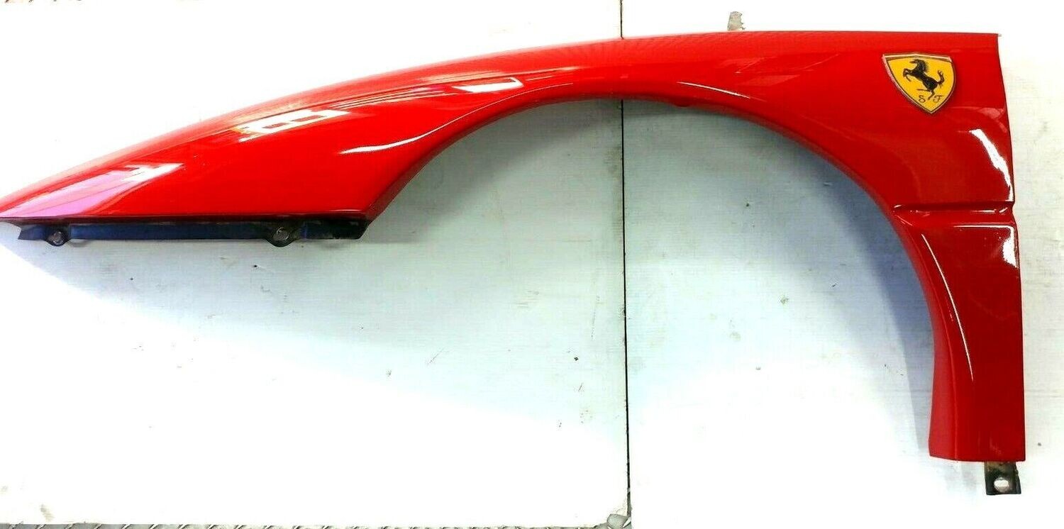 FERRARI 348 PARTS M0089337 LEFT FRONT FENDER WING COMPLETE W SHIELD 63962800