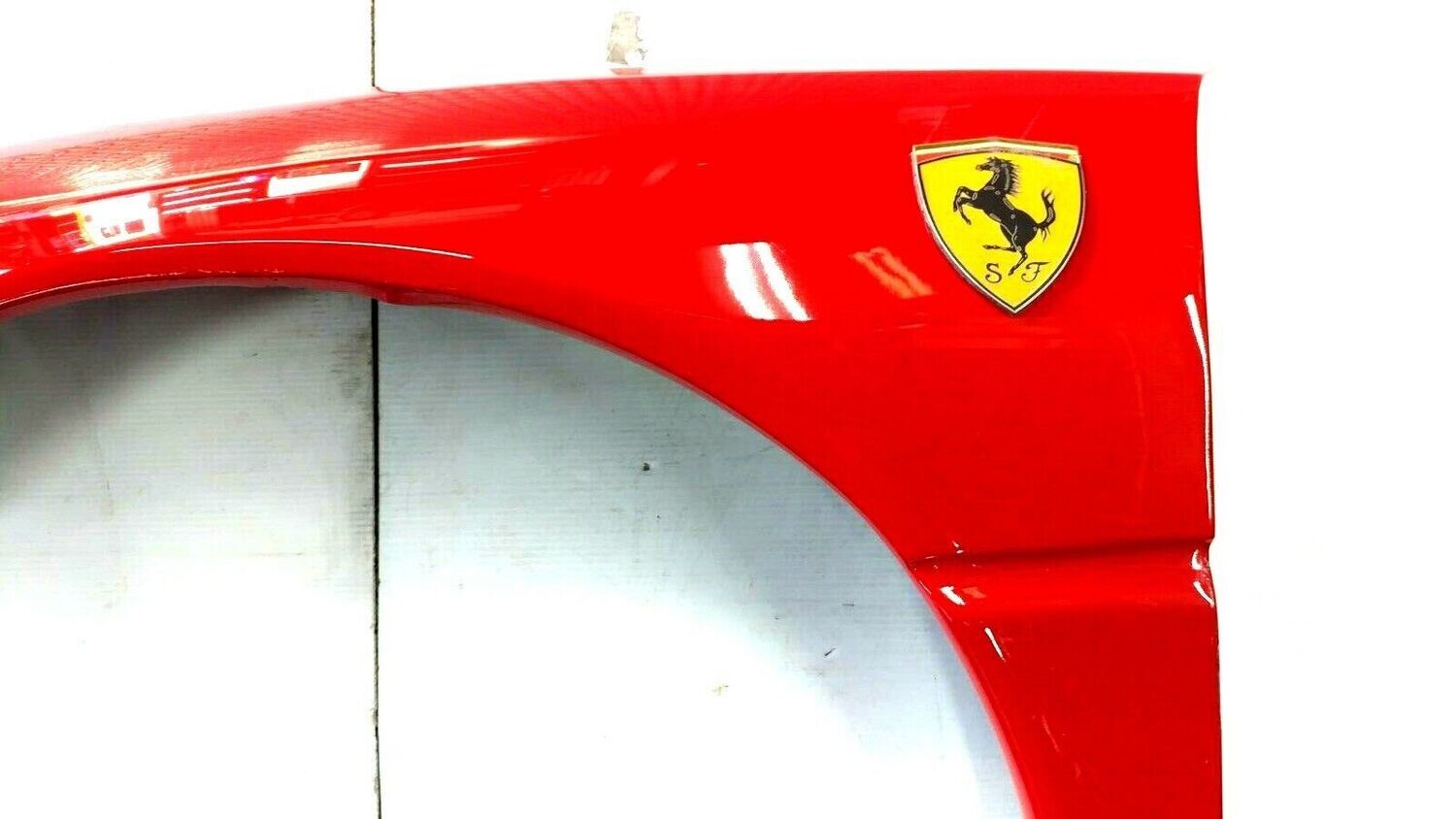 FERRARI 348 PARTS M0089337 LEFT FRONT FENDER WING COMPLETE W SHIELD 63962800