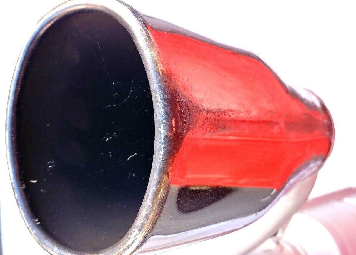 FERRARI 348 PARTS  free FLOW EXHAUST SYSTEM MUFFLER CHROME TIPS 156072
