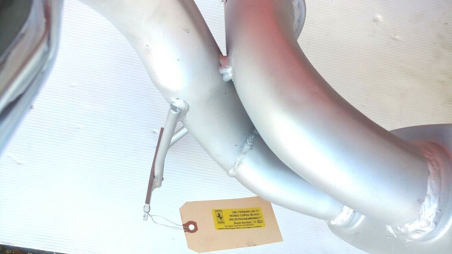 FERRARI 348 PARTS  free FLOW EXHAUST SYSTEM MUFFLER CHROME TIPS 156072