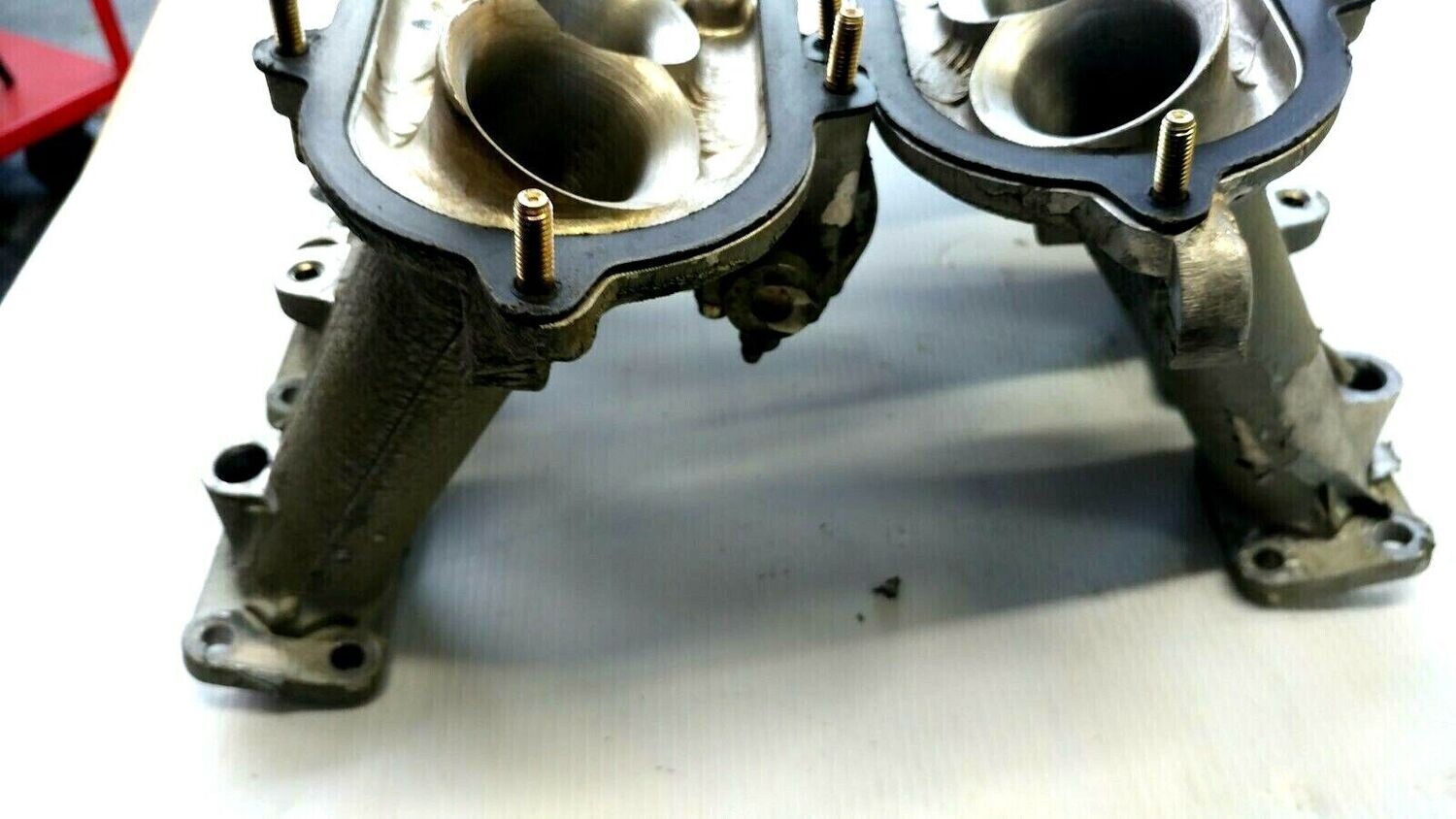 FERRARI 348 PARTS M0089337 intake manifold right and left , linkage and actuator