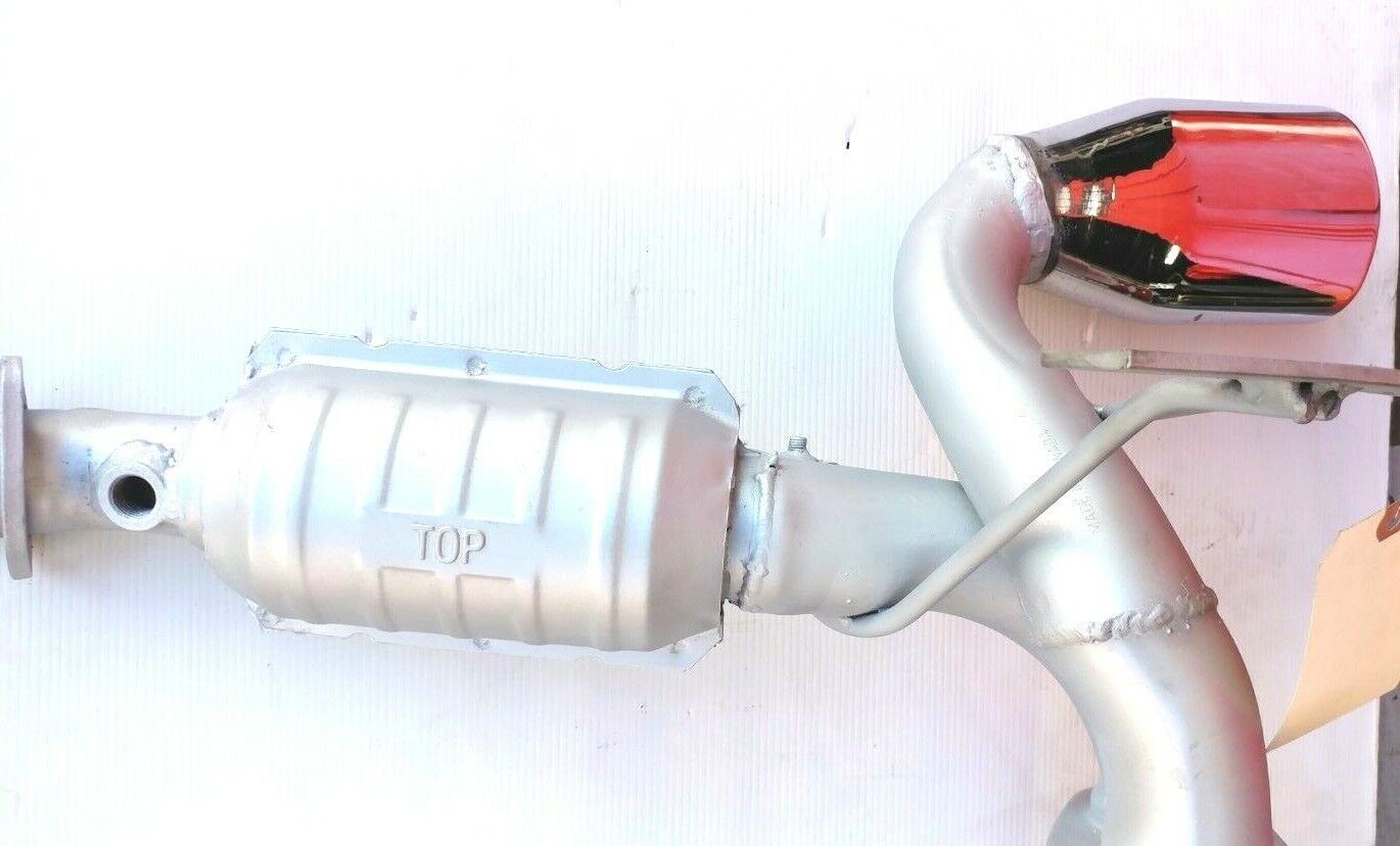 FERRARI 348 PARTS  free FLOW EXHAUST SYSTEM MUFFLER CHROME TIPS 156072