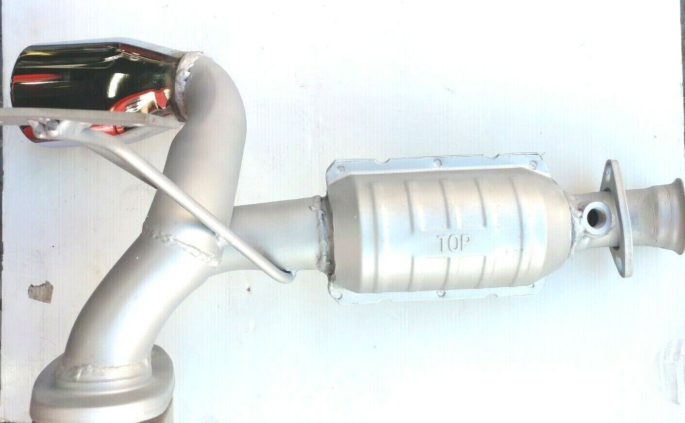 FERRARI 348 PARTS  free FLOW EXHAUST SYSTEM MUFFLER CHROME TIPS 156072