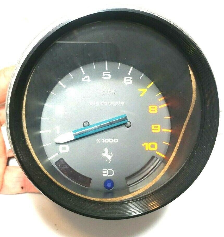 FERRARI 308 PARTS GTS CLUSTER INSTRUMENTS RPM GAUGE 117118 TESTED