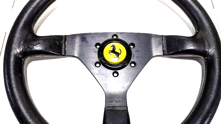 FERRARI 308 PARTS GTS PART black STEERING WITH HORN BUTTON 116603