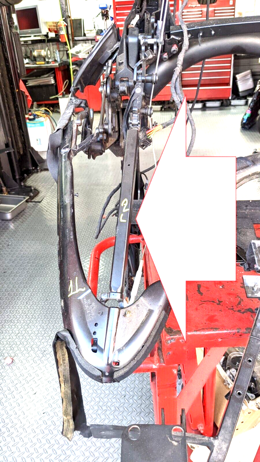 FERRARI 360 SPIDER PARTS CAPOTE CONVERTIBLE TOP LEFT REAR FRAME SUPPORT 2L